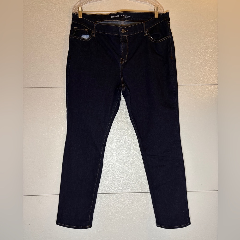 Old Navy Dark Blue Women's Skinny Jeans Size 18